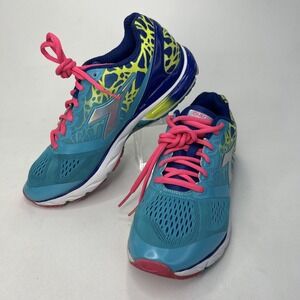 Diadora Mythos Blushield Volo Shoes Womens 8.5 Running Sneaker Pink Teal Blue